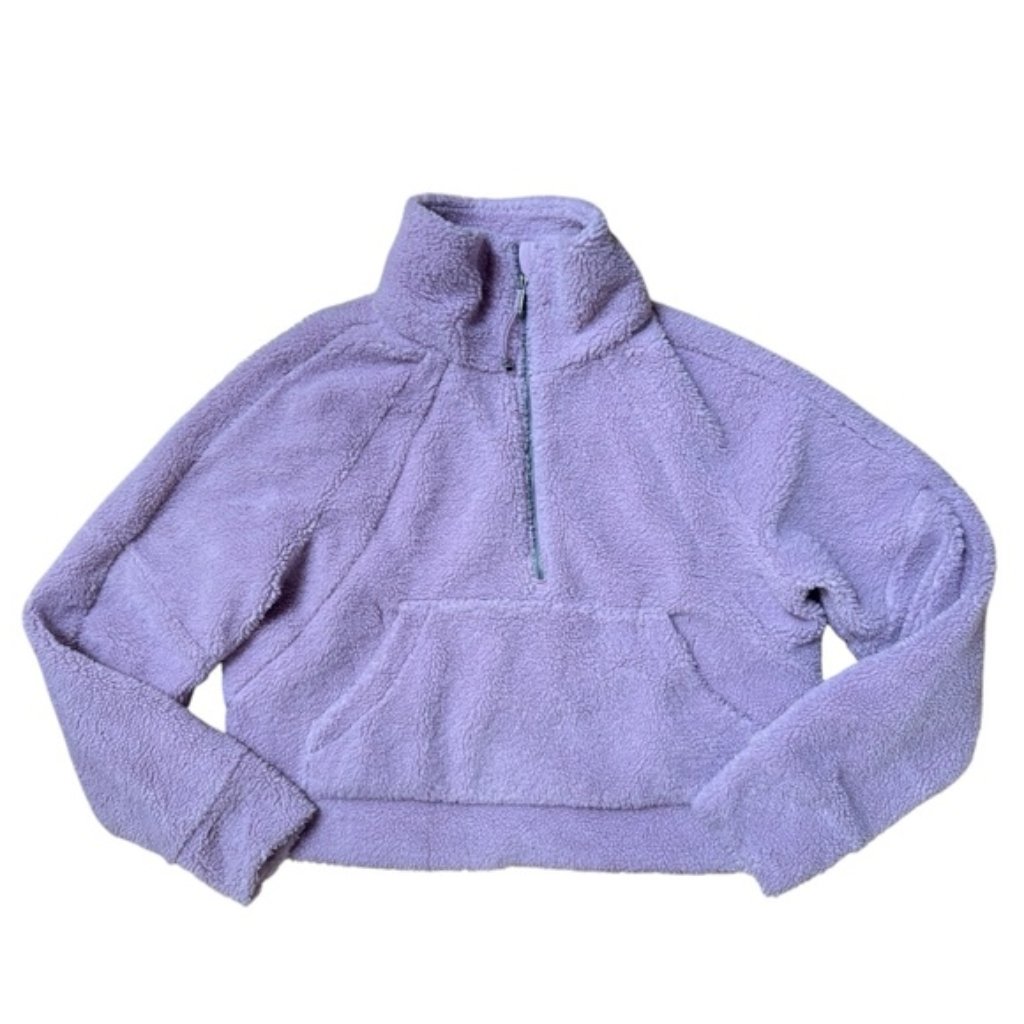 Lululemon Scuba Oversized Fleece Funnel Neck Pink Peony Size Xs/S